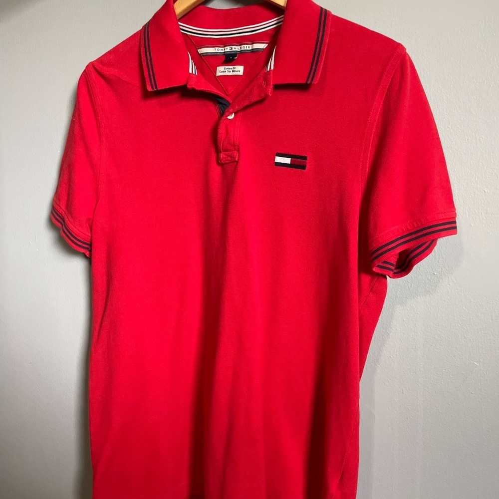 TOMMY HILFIGER Embroidered Logo Polo - Men’s T-Shirts - Size M